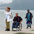  Teilnehmer im Rollstuhl 