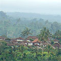  Aussicht auf Bergdörfer in Bali 