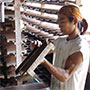   Dachziegel-Herstellung in Pejaten 